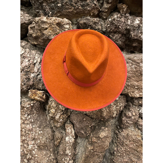 Rust Fedora Hat