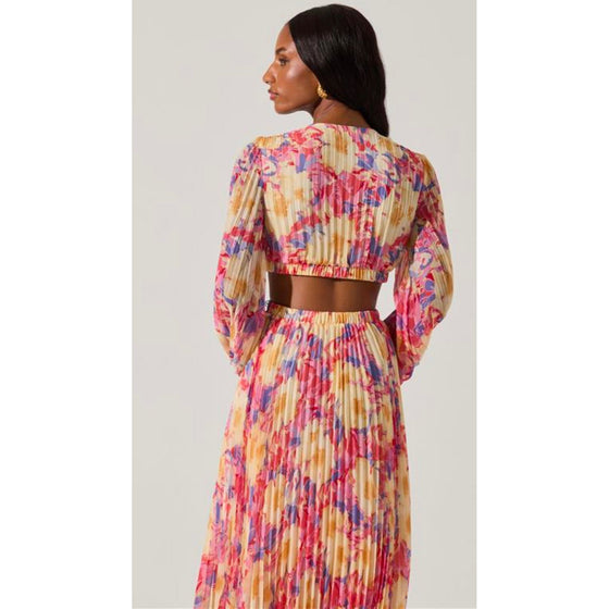 Gaia  Floral Long Sleeve Maxi Dress